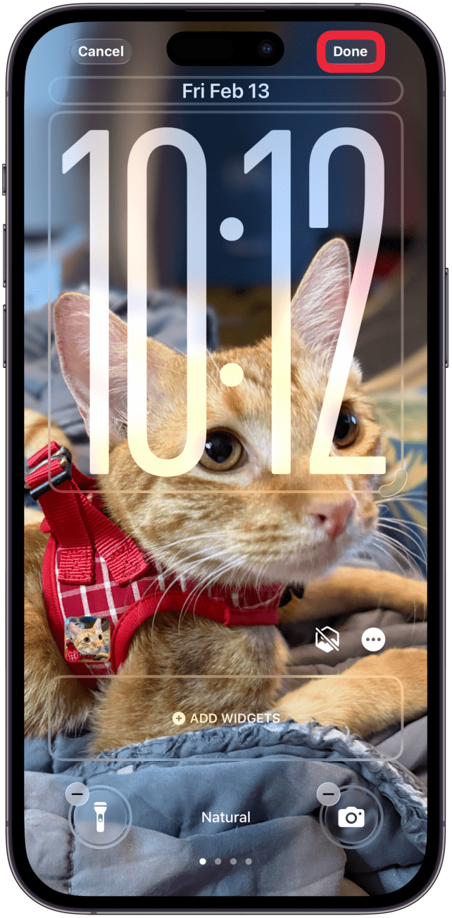 Don’t forget to tap Done (if customizing) or Add (if creating a new wallpaper) to save the changes you made