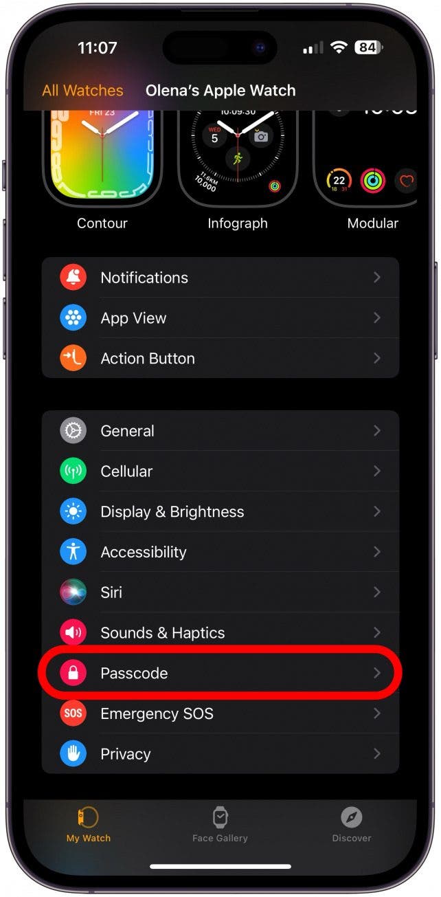 To turn on Wrist Detection, tap Passcode in the Watch app on your iPhone.