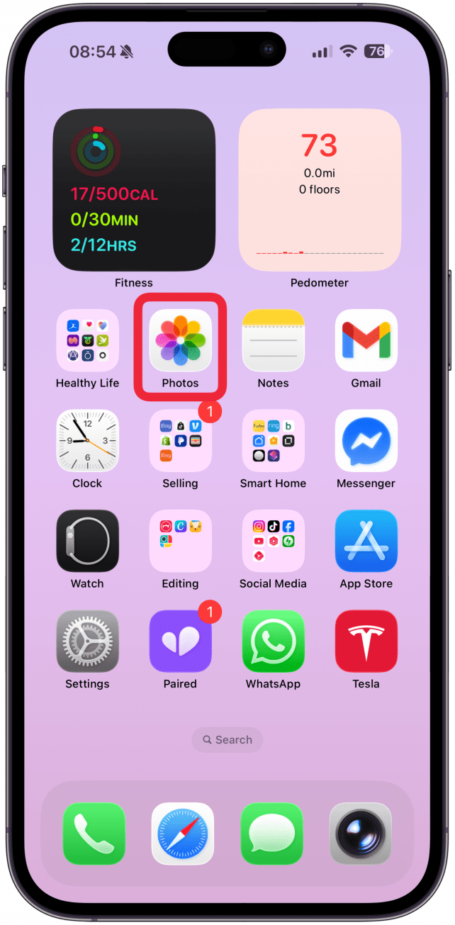 Open the Photos app.