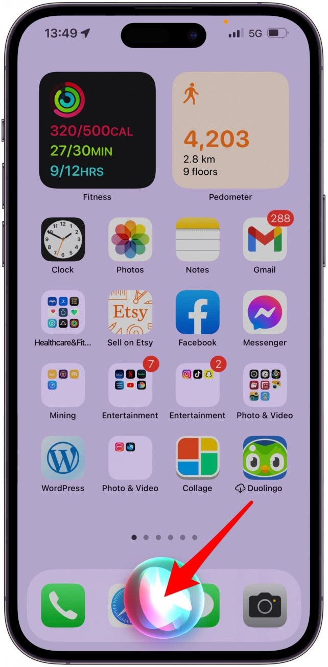 Say, 'Hey Siri' to activate Siri. 