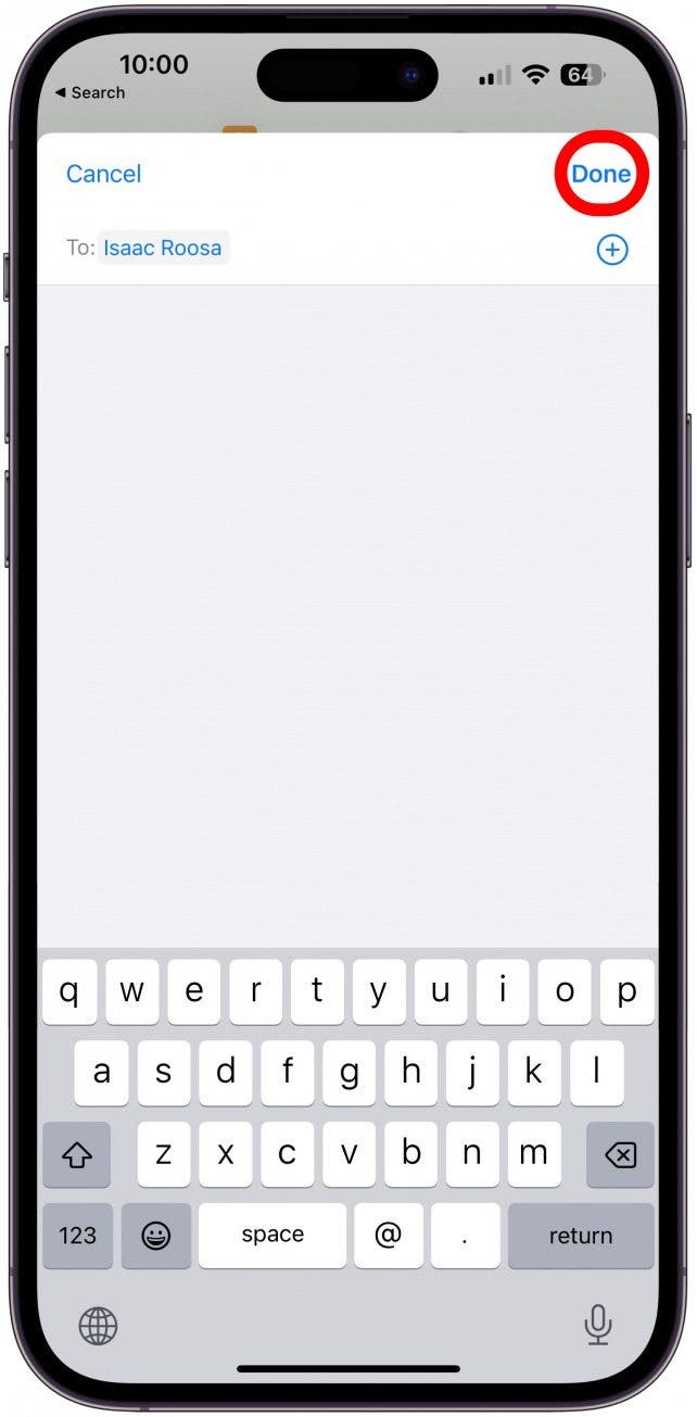 Tap Done.