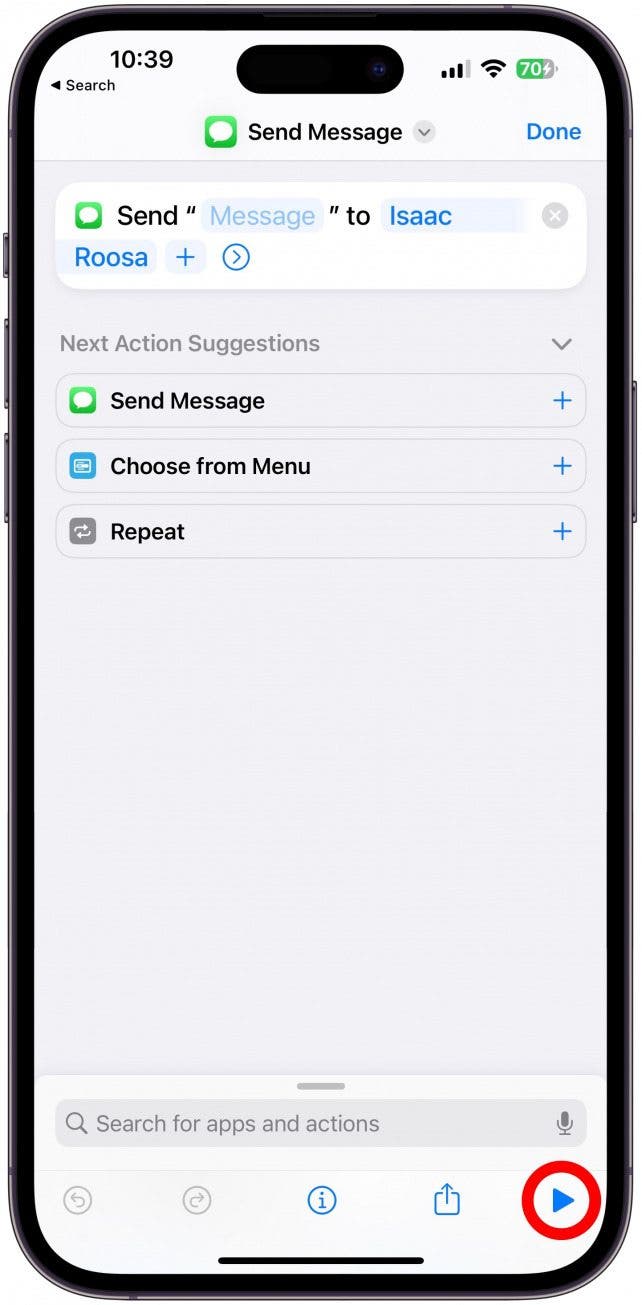 To test if your shortcut works, try speaking the command. 