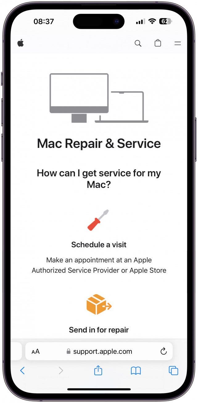 Mac Repair & Service - Apple Support