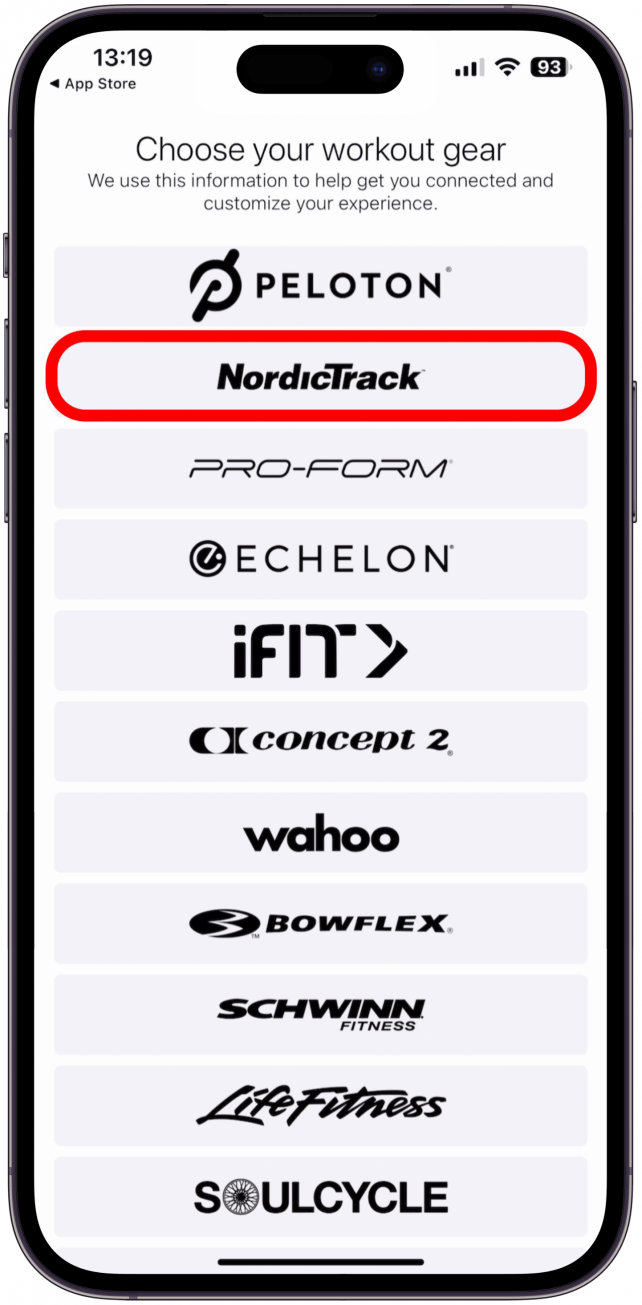 select NordicTrack here.