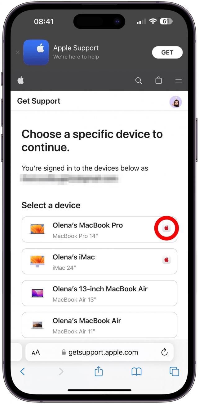 A quick way to see if you have AppleCare or AppleCare Plus, see if there’s a little Apple logo next to your device.