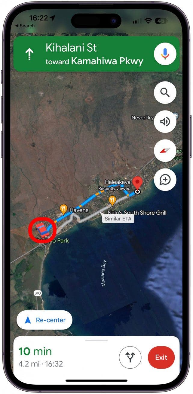 Your default Google Maps navigation icon is now a car!