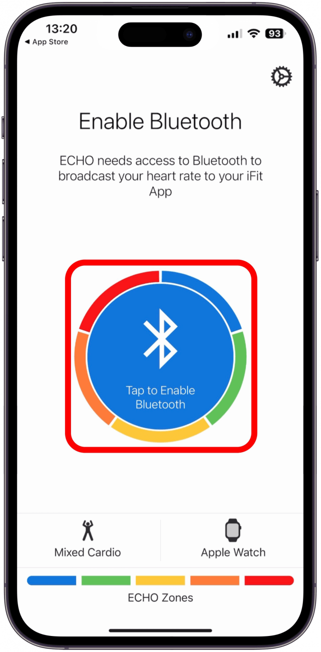 Tap Tap to Enable Bluetooth.