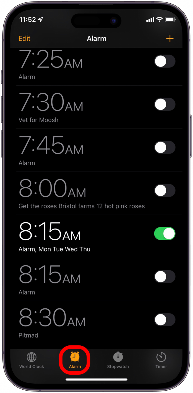 Tap Alarms