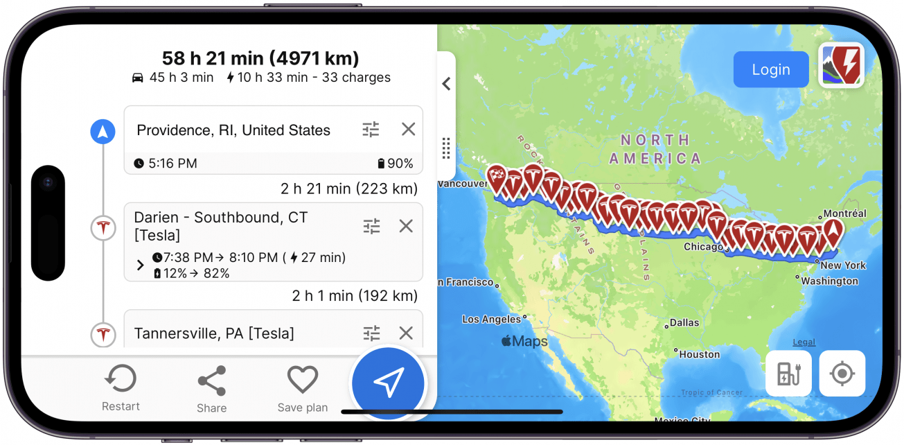 Best Tesla App for Planning a Trip & Avoiding Range Anxiety