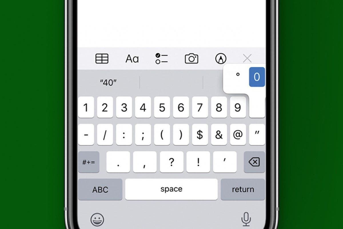 How to Type the Degree Symbol on iPhone & iPad