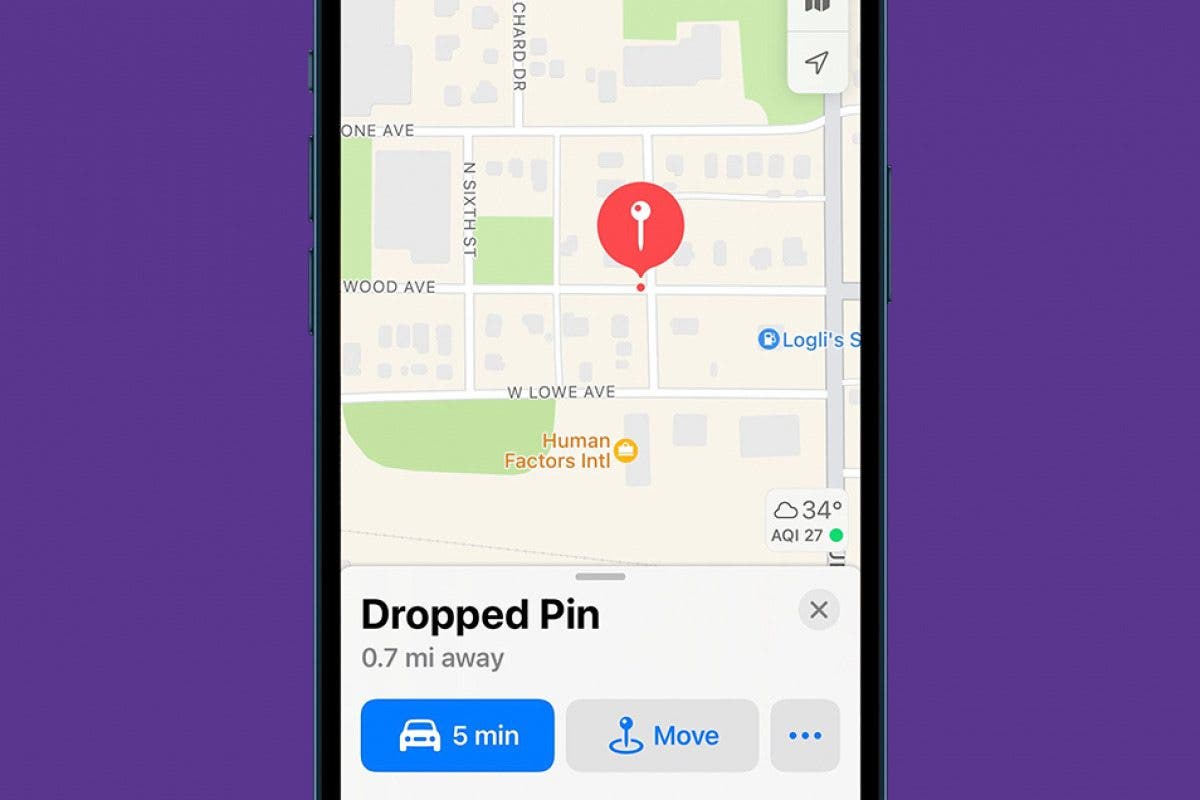 Map Pin Ios How to Drop a Pin in Apple Maps