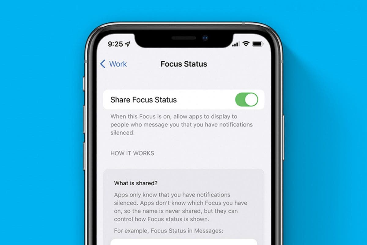 How to Share Focus Status with Contacts on iPhone