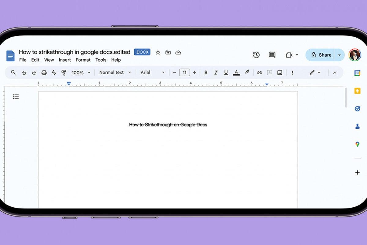 How to Add Strikethrough Text in Google Docs