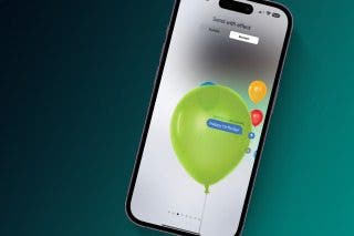 Image for article: How Do I Send a Text Message with Balloons?