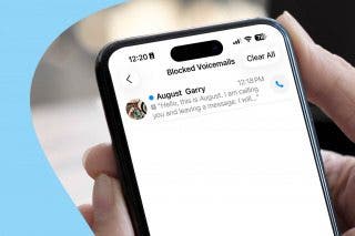 Image for article: How to Check Voicemails from Blocked Numbers on an iPhone