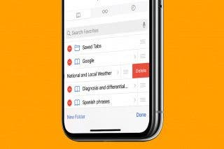 Image for article: How to Delete Bookmarks in Safari on iPhone