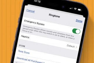 Image for article: Use Emergency Bypass on iPhone to Sidestep Focus Modes