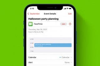 Image for article: How to Schedule a FaceTime Calendar Invite