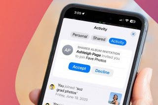 Image for article: How to Accept a Shared Album Invite on Your iPhone
