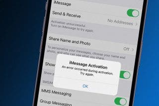 Image for article: How to Fix an iMessage Activation Error Fast!