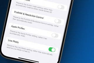 Image for article: How to Turn Off Live Photos in iPhone Camera App
