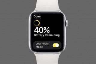 Image for article: How to Turn Low Power Mode Off & On in watchOS 9 on Apple Watch 