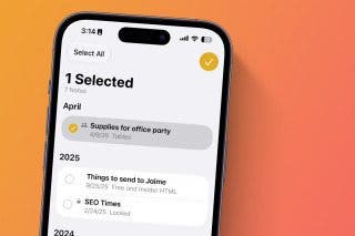 Image for article: Move a Note into a Folder in the Notes App