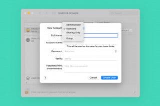 Image for article: How to Set Up New Accounts for Multiple Users on Mac