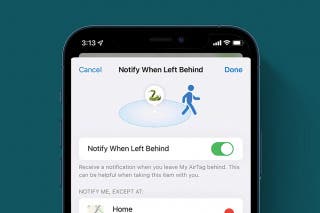 Image for article: Get, Turn Off & Customize Left Behind Alerts for Your AirTag