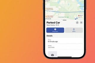 Image for article: Where Did I Park My Car? Find Parked Car Location on iPhone