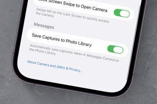 Image for How to Save Photos Captured Via Messages Camera (or Not)