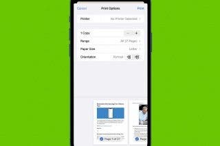 Image for article: How to Print without Ads from a Safari Webpage