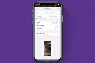 Image for article: How to Print Pictures from iPhone