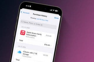 Image for Review Your Purchase History on iPhone