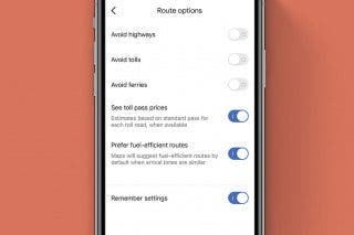 Image for article: How to Disable Google Maps Fuel-Efficient Routes on iPhone
