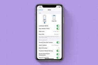 Image for article: Safari: How to Get Search Bar Back to the Top & Disable Landscape Tab View
