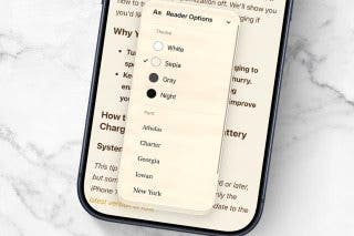 Image for article: How to Use Safari Reader Mode on iPhone & iPad