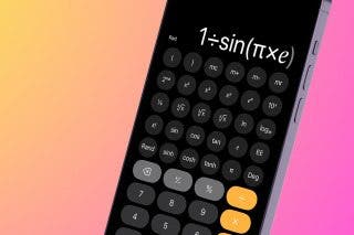 Image for article: How to Use Your iPhone Calculator as a Scientific Calculator