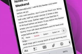 Image for How to Select All on an iPhone or iPad