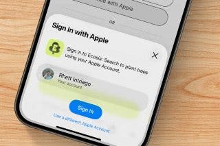 Image for article: Securely Sign In Using Your Apple Account