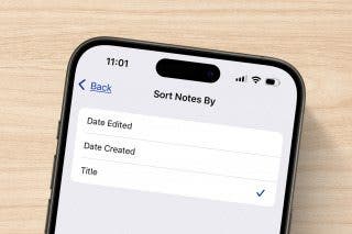 Image for article: How to Sort Notes Alphabetically on Your iPhone & iPad