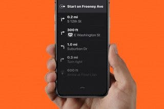Image for article: How to Change Turn-by-Turn Directions on Apple Maps to a List of Directions 
