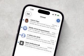 Image for article: How to Find Unread Text Messages on iPhone