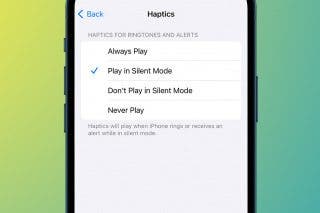 Image for article: How to Set Your iPhone on Vibrate for Calls & Texts