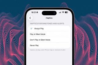 Image for article: How to Set Your iPhone on Vibrate for Calls & Texts