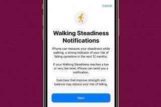 Image for article: How to Use Walking Steadiness on iPhone to Prevent Falls