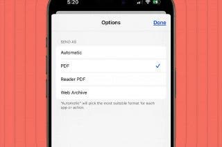 Image for article: How to Save a Webpage as a PDF in Safari on iPhone & iPad
