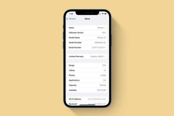 Image for article: How to Find Serial Number for iPhone or iPad