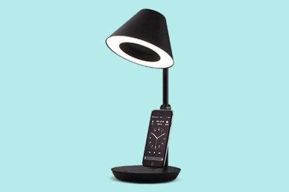 Image for article: NuAns Cone: iPhone Charging Dock & Lamp in One