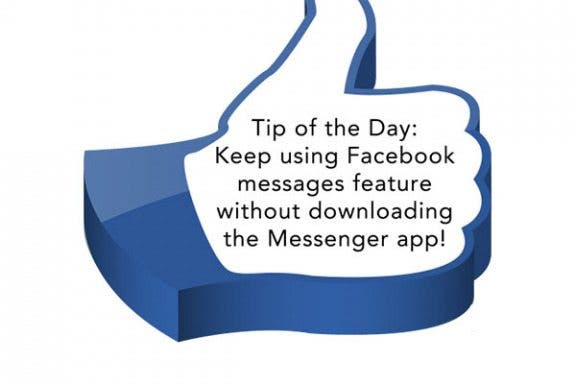 Image for article: Tip of the Day: View Facebook Messages Without Downloading the Messenger App